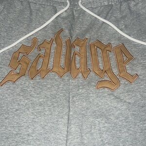 Savage embroidered sweats